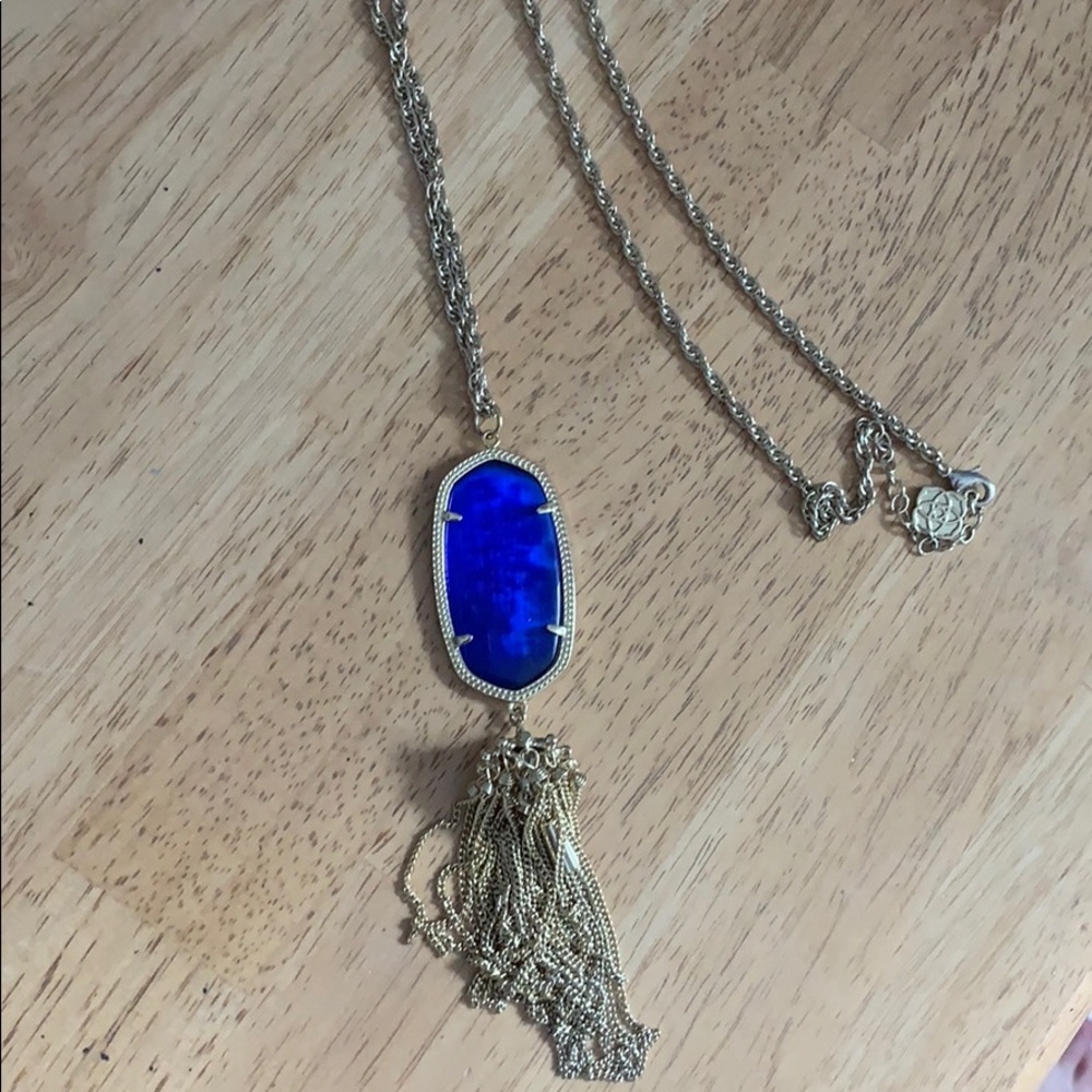 Kendra Scott Cobalt Blue Rayne Necklace